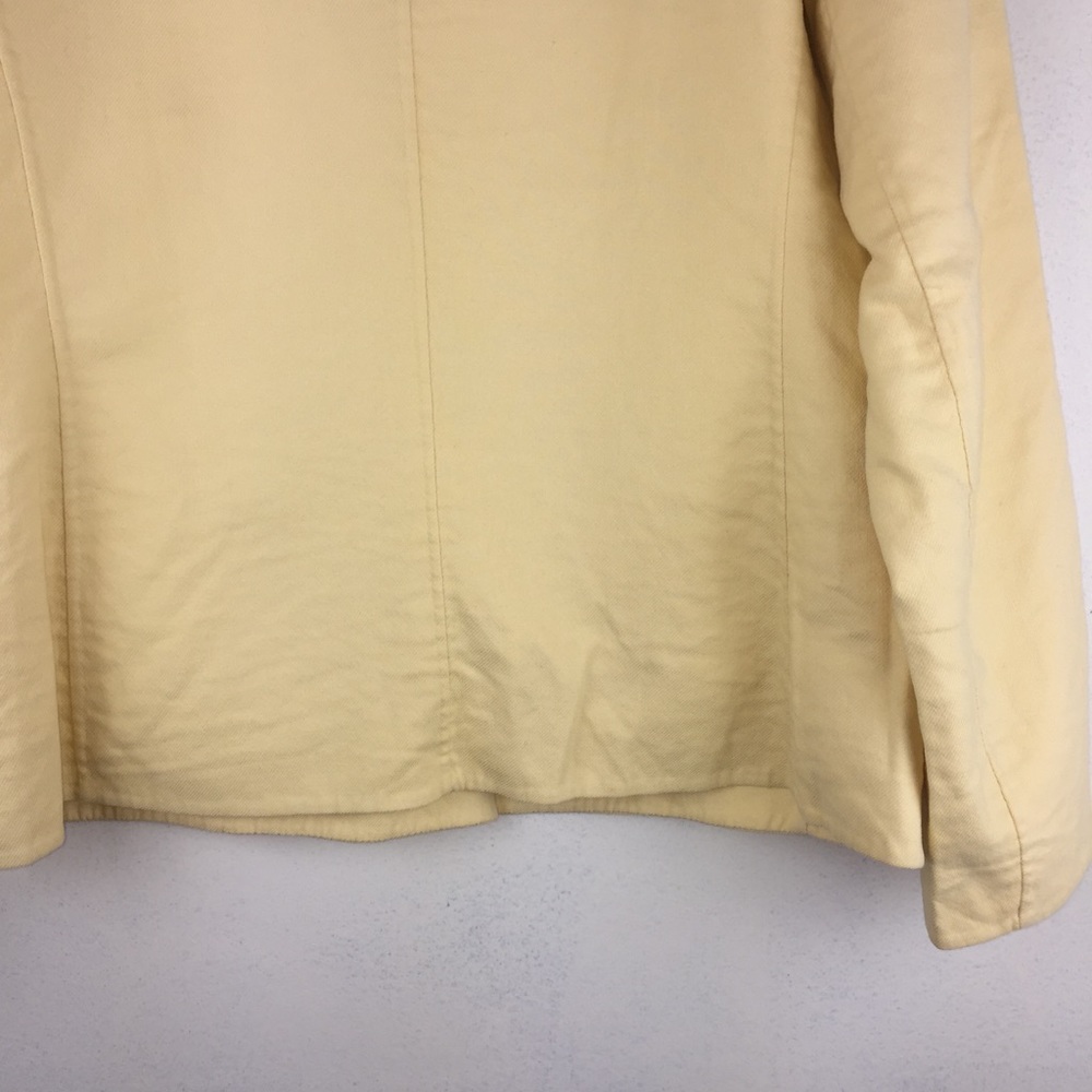 Eileen Fisher Yellow Stretch Cotton Jacket - Picture 8 of 8